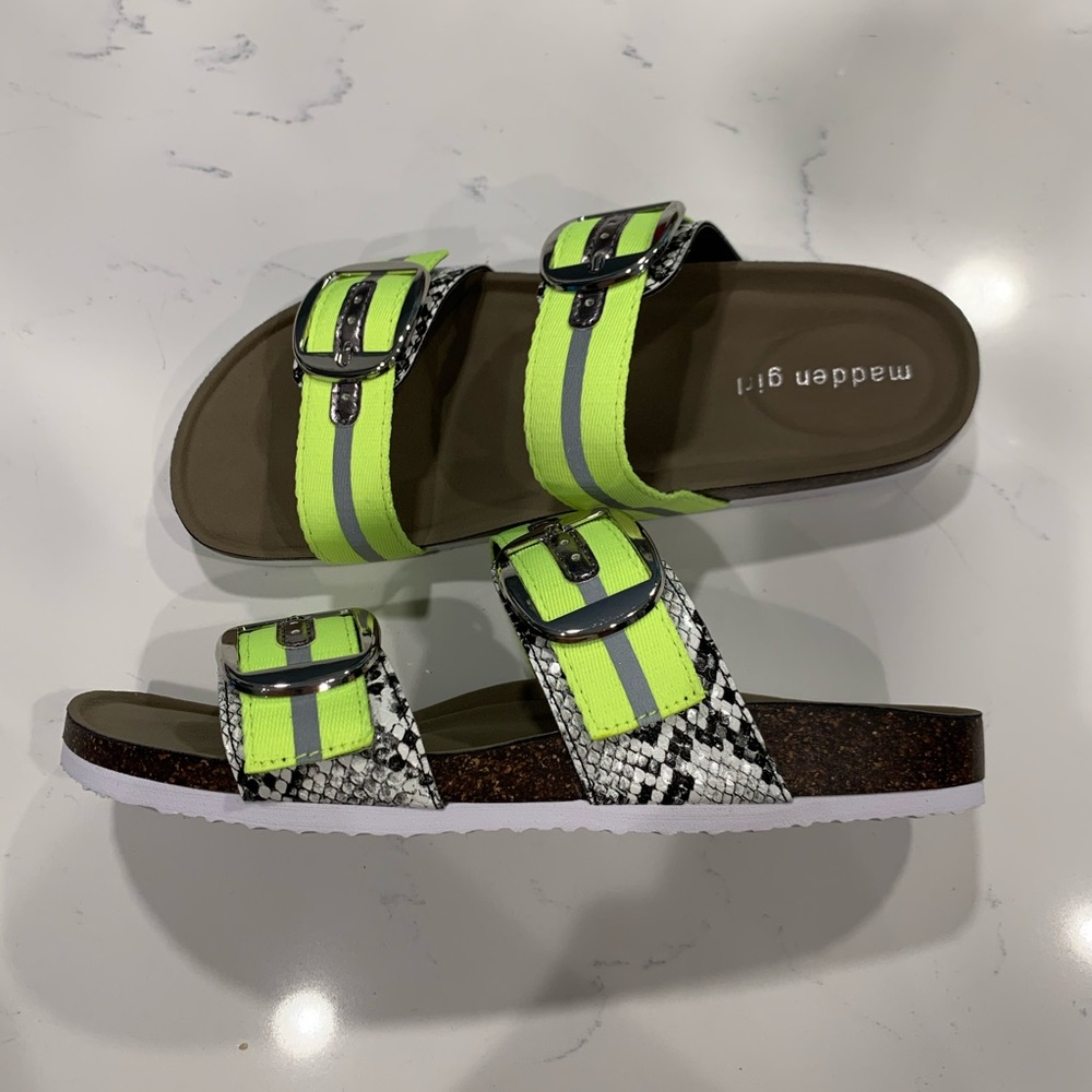 Madden Girl NEON Birkenstocks
